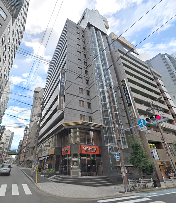 アパホテル〈大阪谷町四丁目駅前北〉/大阪府大阪市中央区内本町1-3-12